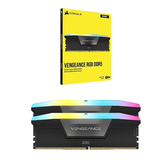 رم دسکتاپ DDR5 کورسیر مدل VENGEANCE RGB ظرفیت 64 گیگابایت دو کاناله 6200 مگاهرتز CL32 با ه 102716461