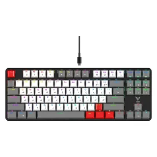 کیبورد گیمینگ هیسکا مدل HX-KEG440، سوییچ مکانیکال آبی، Tenkeyless، نورپردازی RGB 102752799